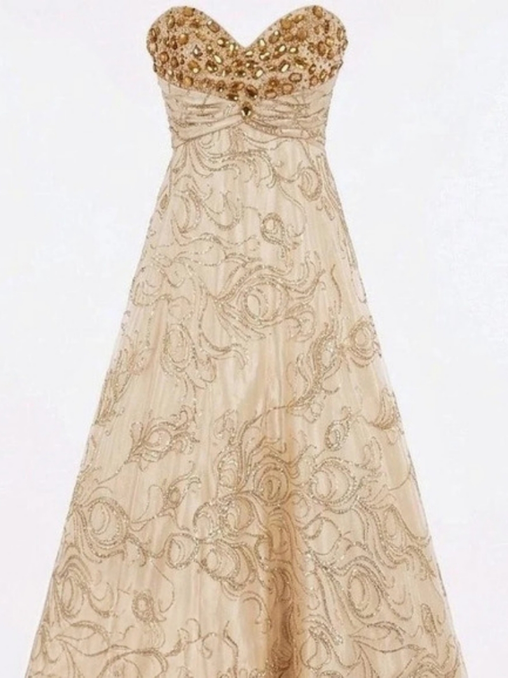 Masquerade Sweetheart Rhinestone Ball Gown Style 327241 Size 3/4